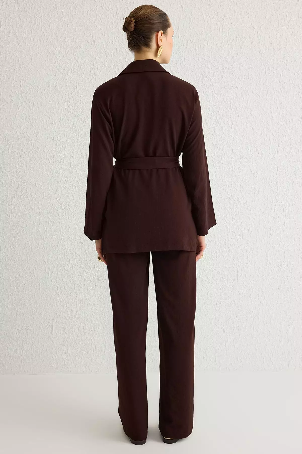 Modest Collared Top & Pants Set