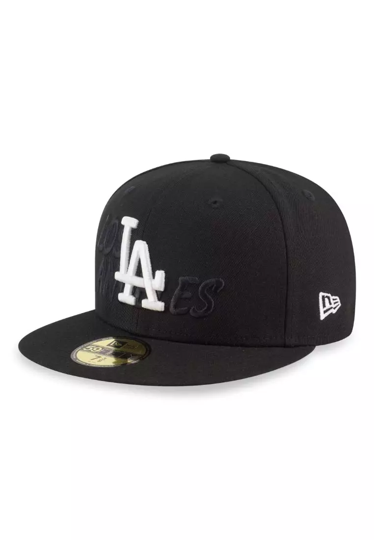 Los Angeles Dodgers Grey Blue LA Thread Custom 59FIFTY Fitted Hat