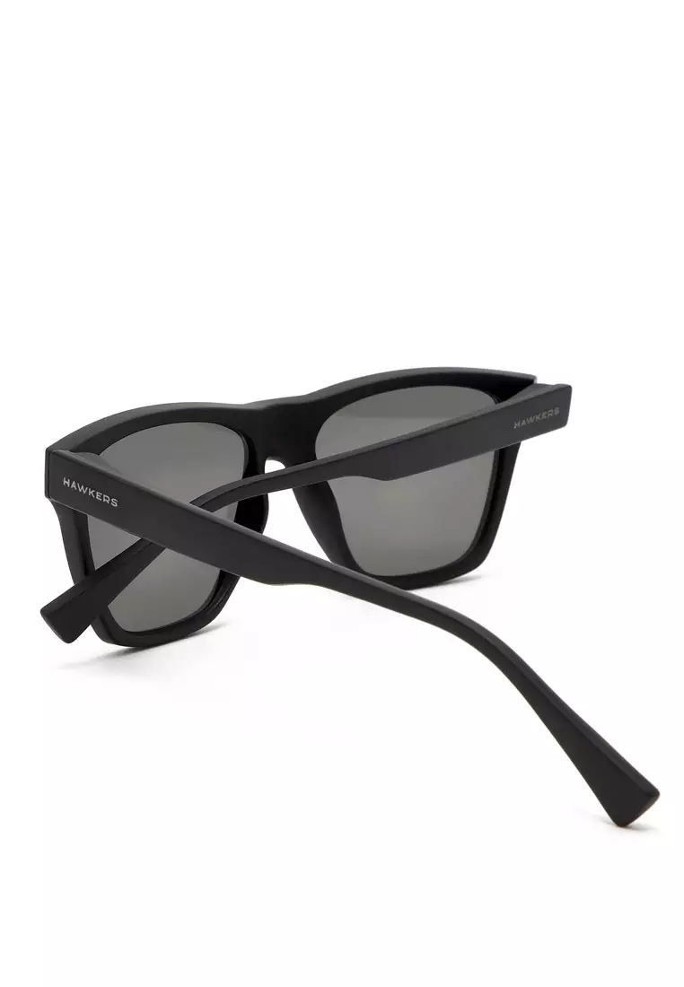 HAWKERS Rubber Black Sky ONE LS Sunglasses for Men and Women. UV400 Protection. Official Product Designed in Spain
