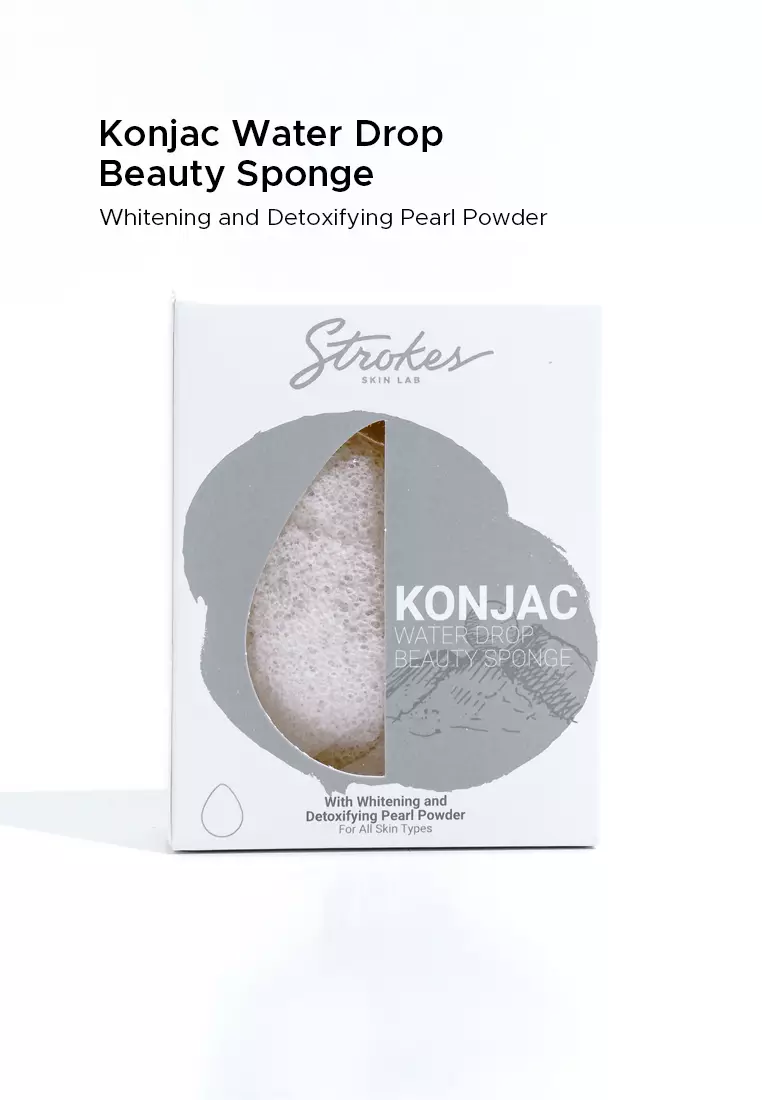 Buy Strokes Konjac Water Drop Beauty Sponge Whitening & Detoxifying