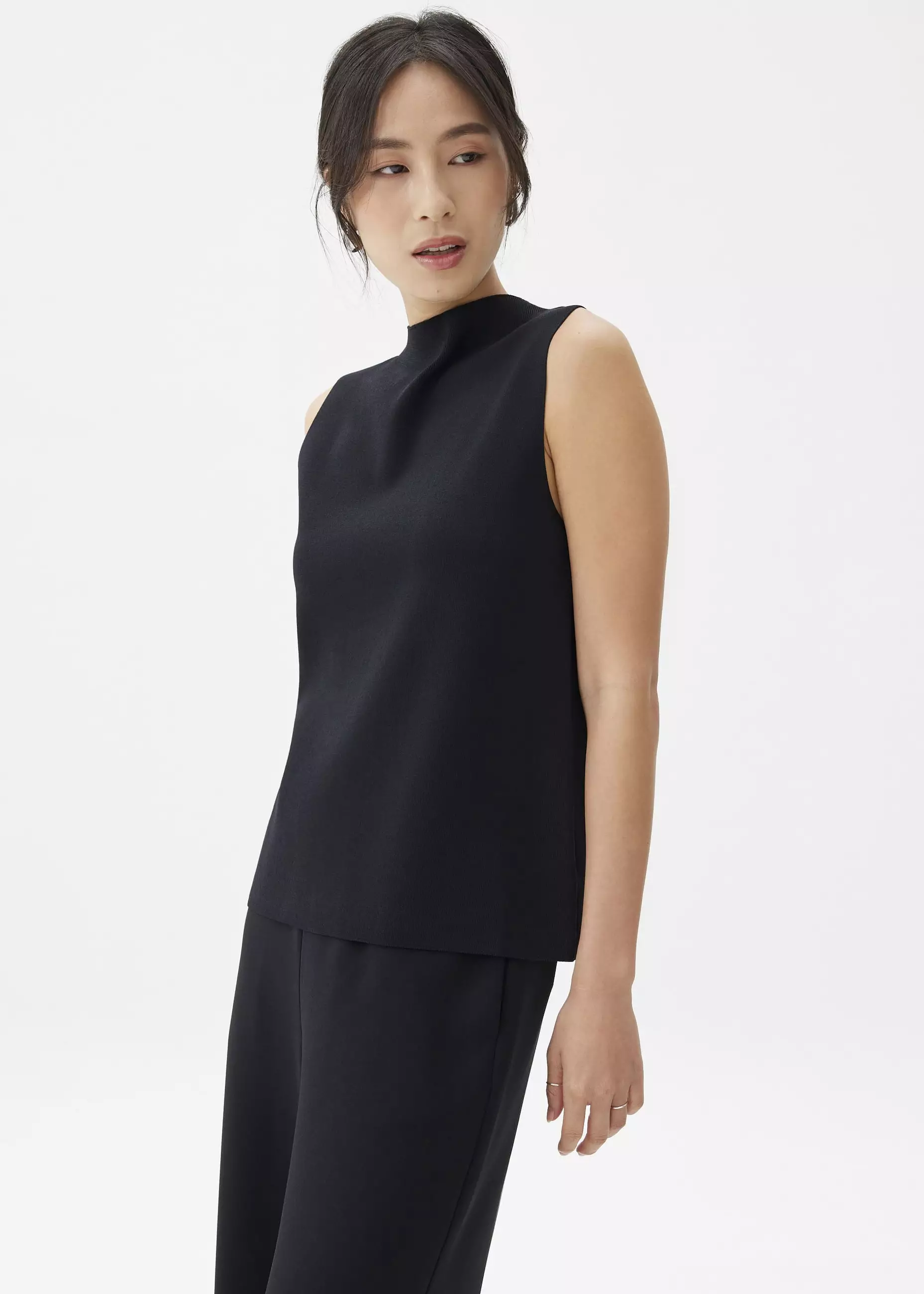 Atasan Wanita - Robin High Neck Knit Top