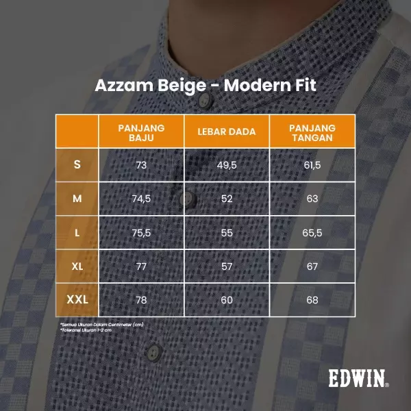 Kemeja Koko Pria Lengan Panjang Baju Muslim Pria AZZAM BEIGE