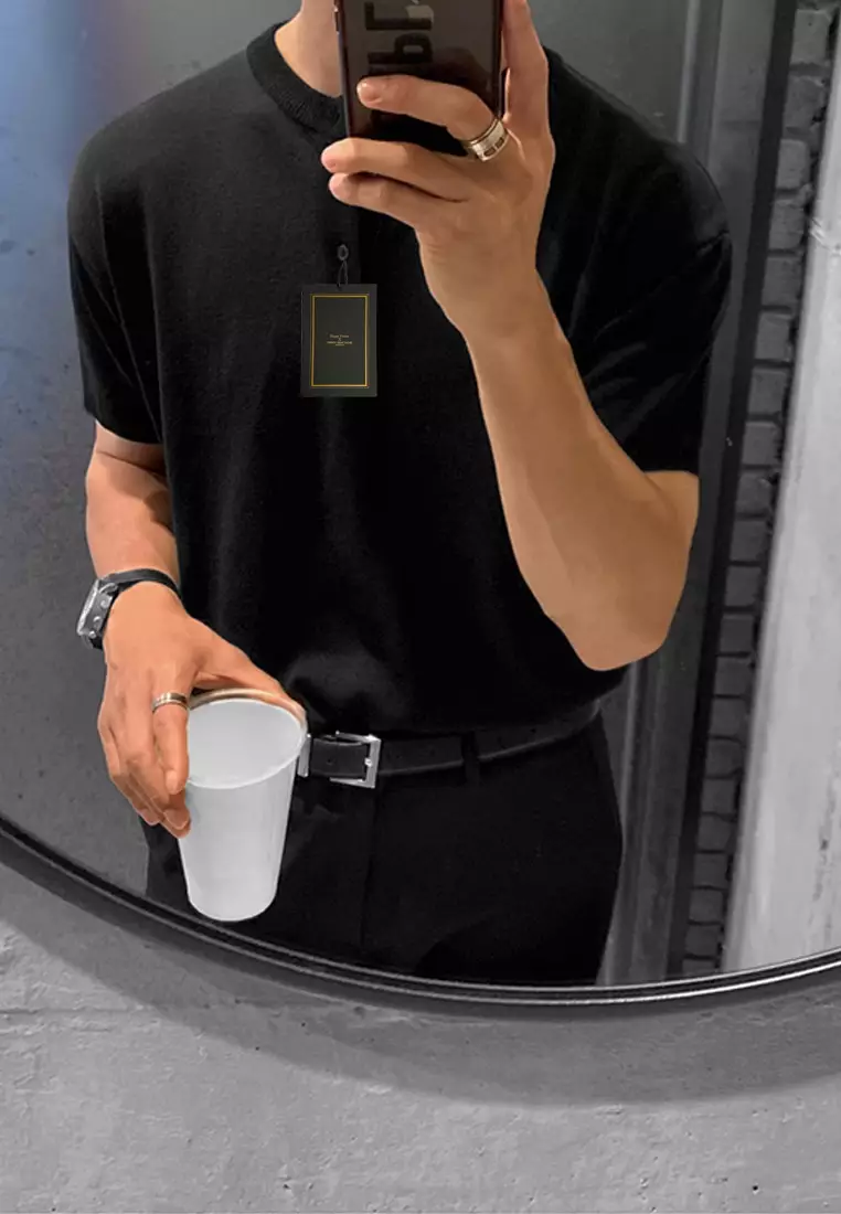 Slim Ice Silk Knit T-shirt‌ ‌MYQ8851