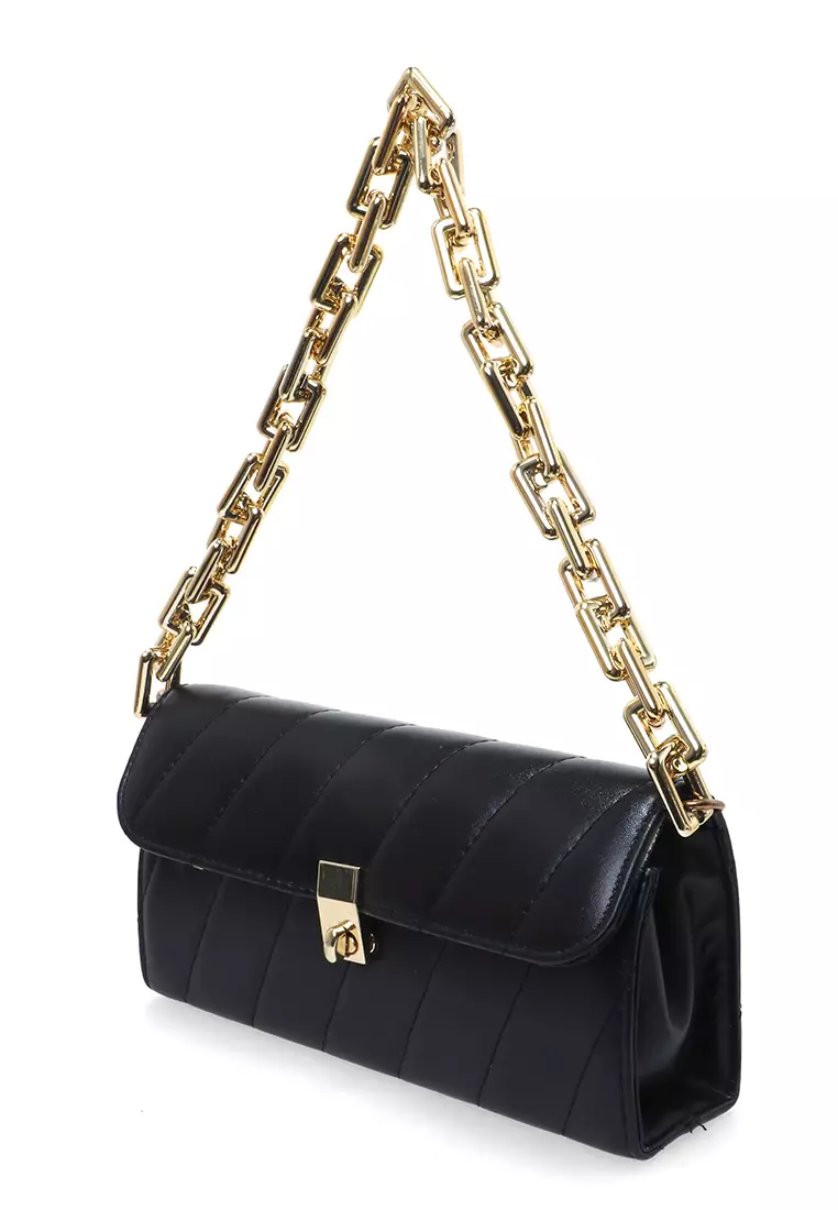 Werlyn Tas Selempang Wanita Cassanova Casual Large Storage Material Leather ORIGINAL - Black