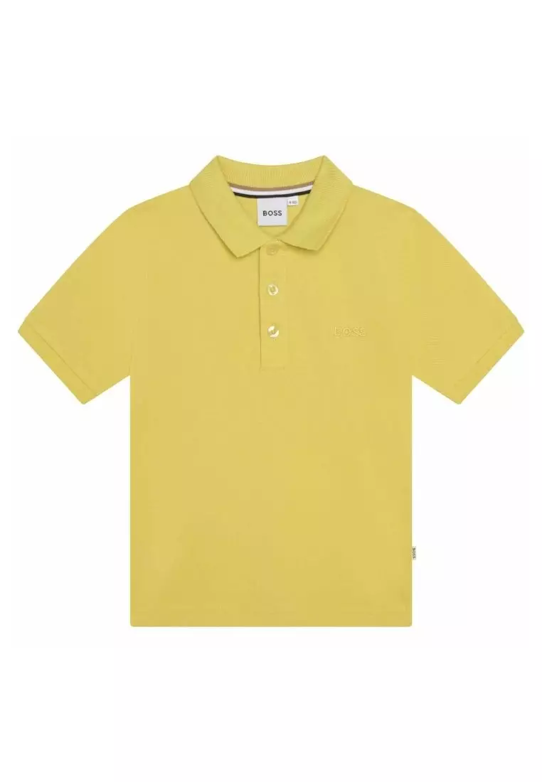 Boys boss polo discount shirt