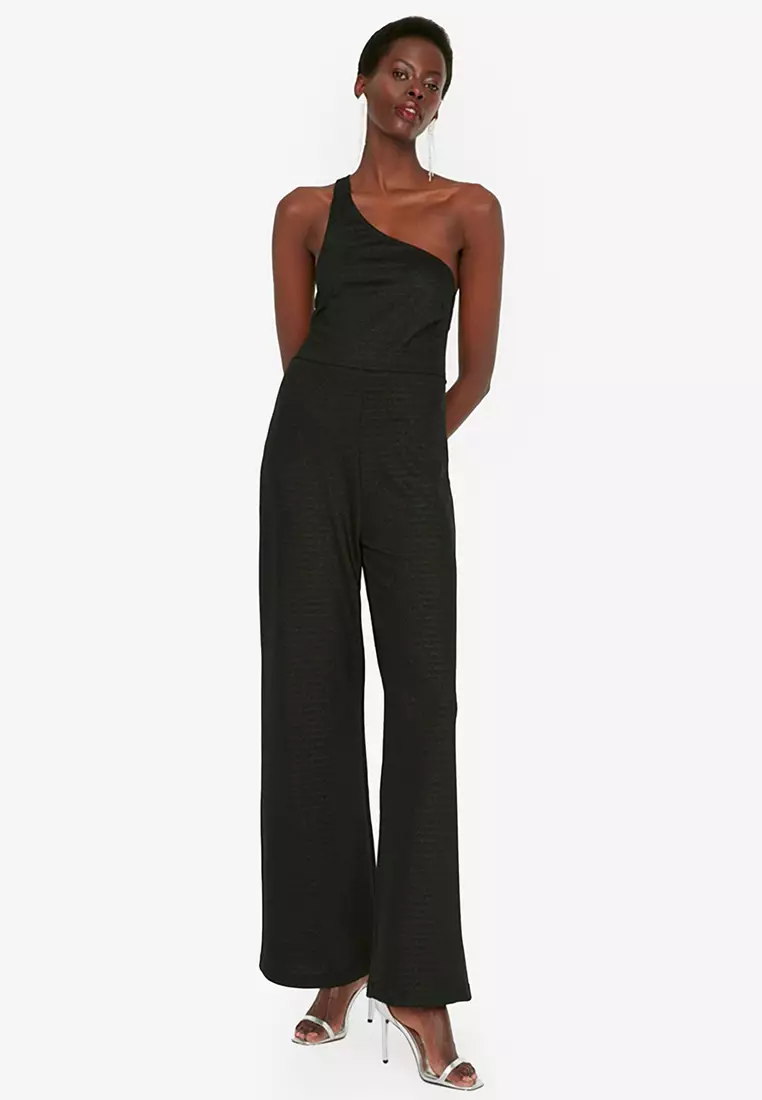 Buy Trendyol Open Back Tie Detail Jumpsuit Online | ZALORA Malaysia