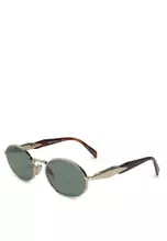 Frame Colour: Golden; Lens Colour: Green