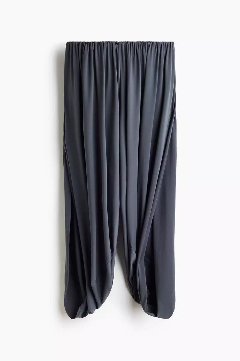 Wrap-detail balloon trousers