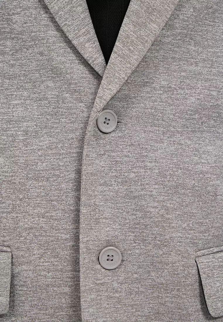 Slim Fit Half Lining Knit Blazer