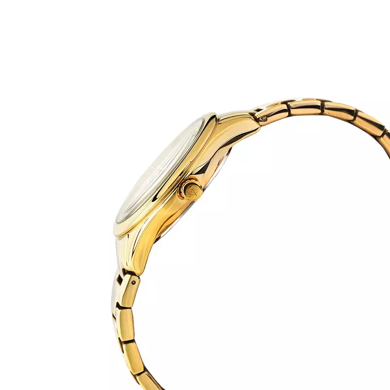 Jam Tangan Wanita Alexandre Christie Passion AC 2A86 LD BGPMI Ladies Mother Of Pearl Dial Gold Stainless Steel Strap