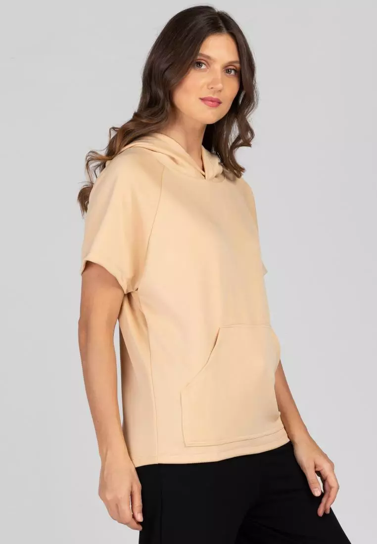 Women's short outlet sleeve sweatshirts