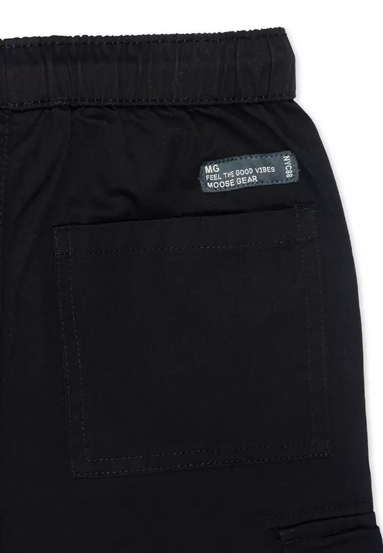 Boys Twill Cargo Jogger Pants