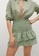 Mango green Ruffled Linen Mini Skirt 770A1AAE7B61F6GS_3