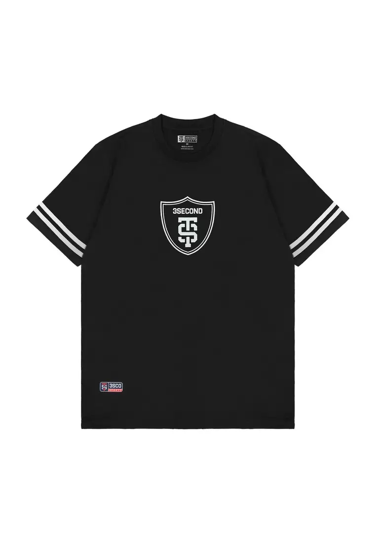 3Second Men's T-Shirt Short Sleeve Regular Fit Cotton Sporty Jshild C800225