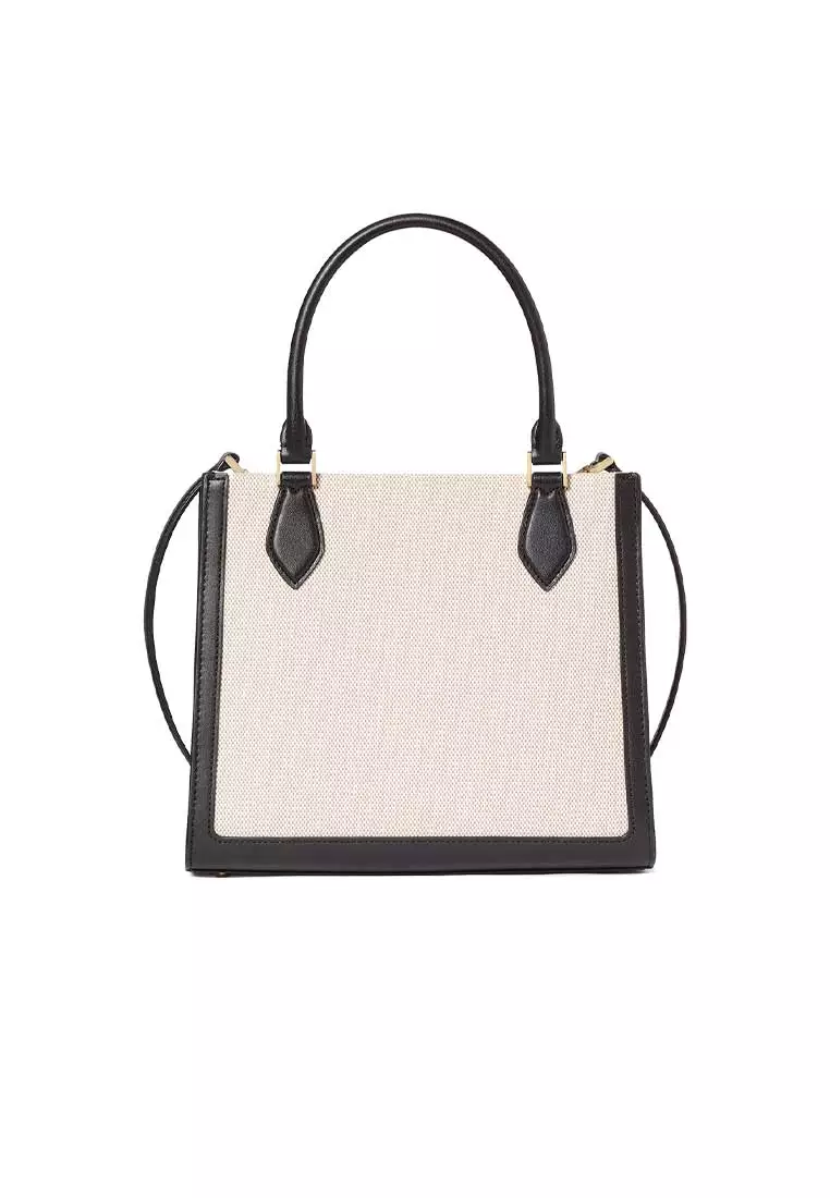 Ellie Canvas Small Tote Black Multi KK098