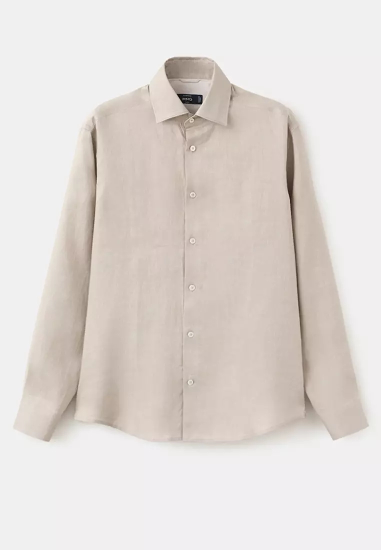 100% Linen Slim-Fit Shirt