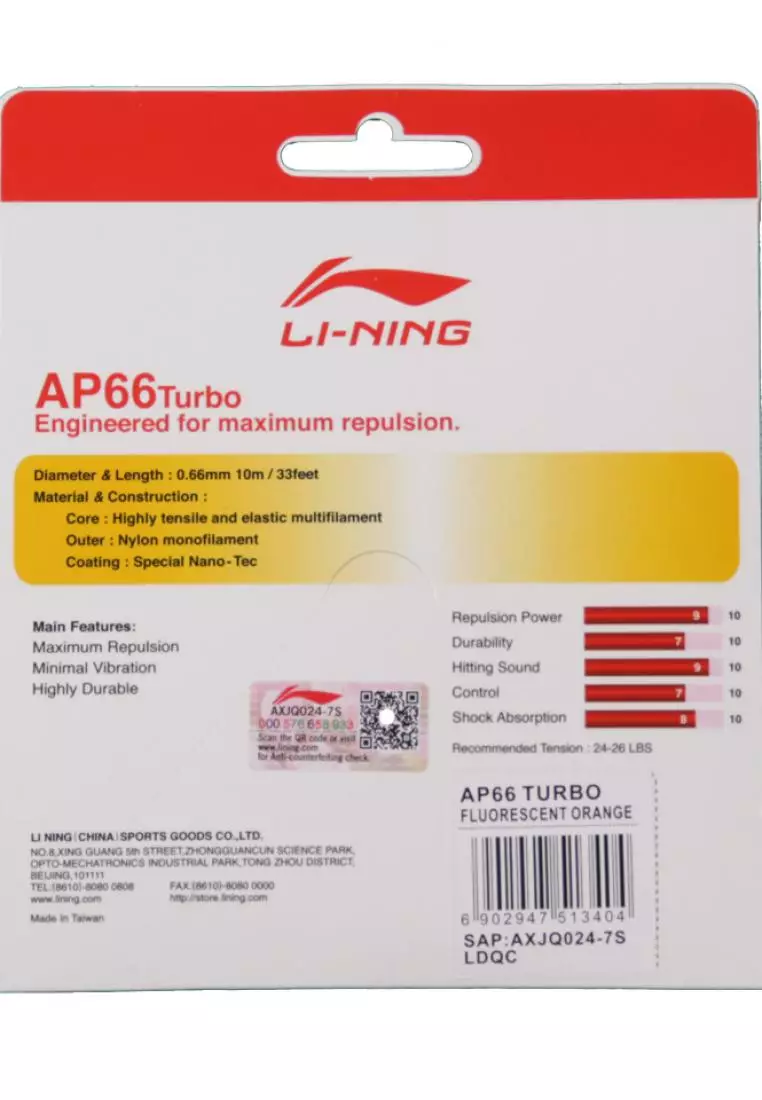 Li-Ning Badminton String AP66 Turbo - AXJQ024-7