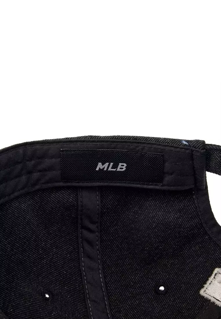 ★MLB Korea★ Denim New Structure Ball Cap CLE Charcoal Gray Jual MLB Korea Denim New Structured Ball Cap - Cleveland