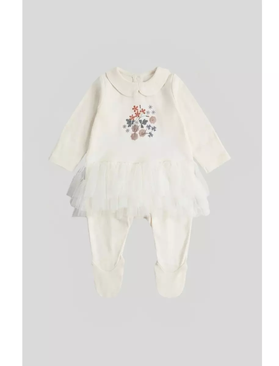 Mothercare Tutu All-in-One - Terusan Baju Anak Bayi Perempuan (Putih)