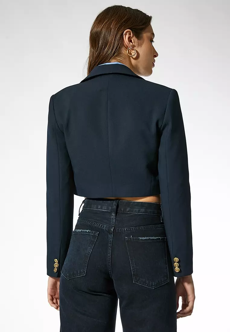 Ayşegül Afacan Buttoned Crop Jacket
