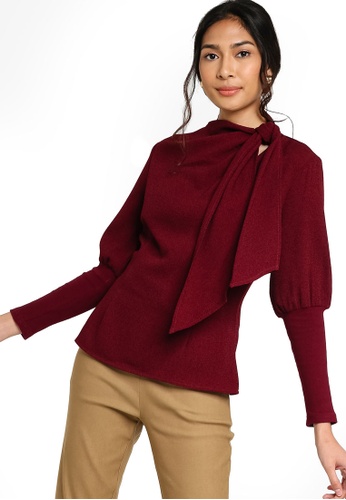 Buy Zalia Drape Neck Blouse Online On Zalora Singapore
