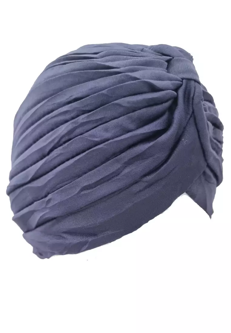 Plain Head Turban Wanita Navy