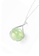 Majade Jewelry green and silver Peridot Drop Shape Necklace In 14k White Gold And Diamond 2B338AC298A3C0GS_3