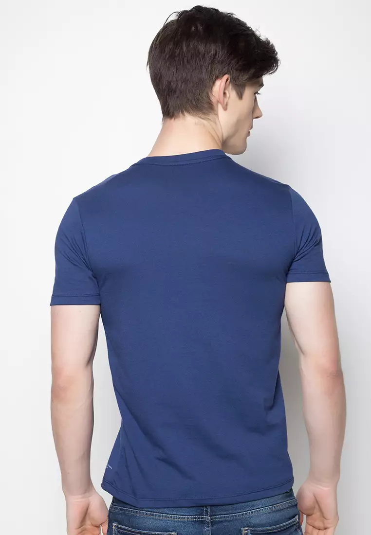 Basic Plain Cotton V Neck T-Shirt