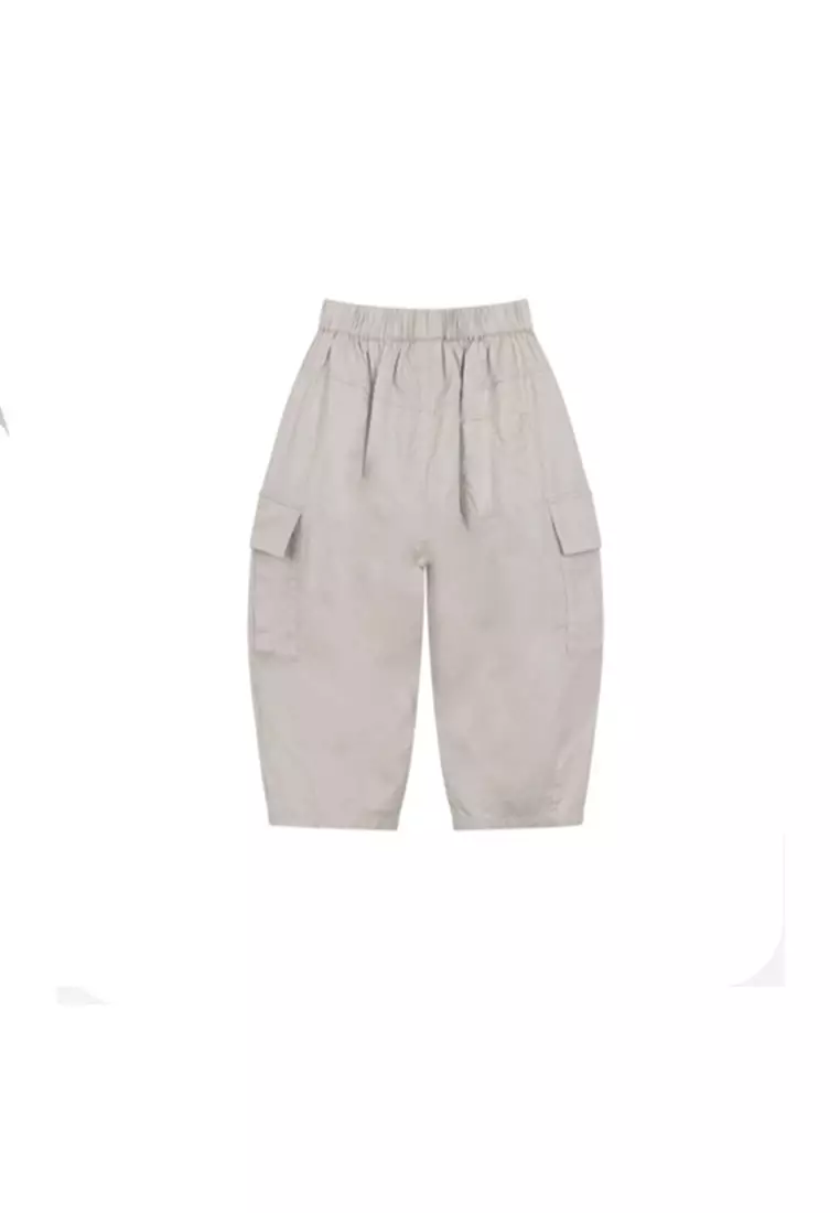 男大童休闲中裤盖袋亮色小标帅气工装裤