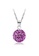 YOUNIQ purple YOUNIQ Korean Fashion 925S Silver Swarovski Purple Elements Necklace 5F681AC09CF3B8GS_1