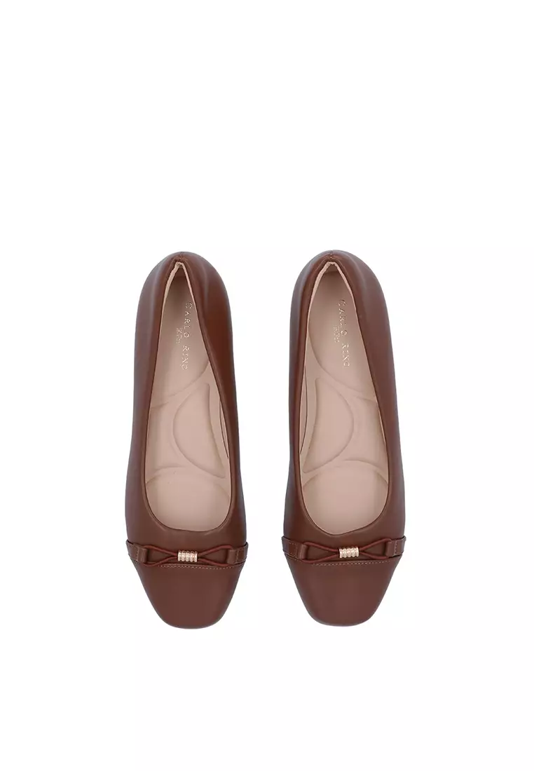 Dark Brown Lila Bow Pumps