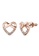 Her Jewellery white ON SALES - Her Jewellery Tie Earrings (18K RG Plated) Embellished W/Crystal from 4F667ACCDCD579GS_1
