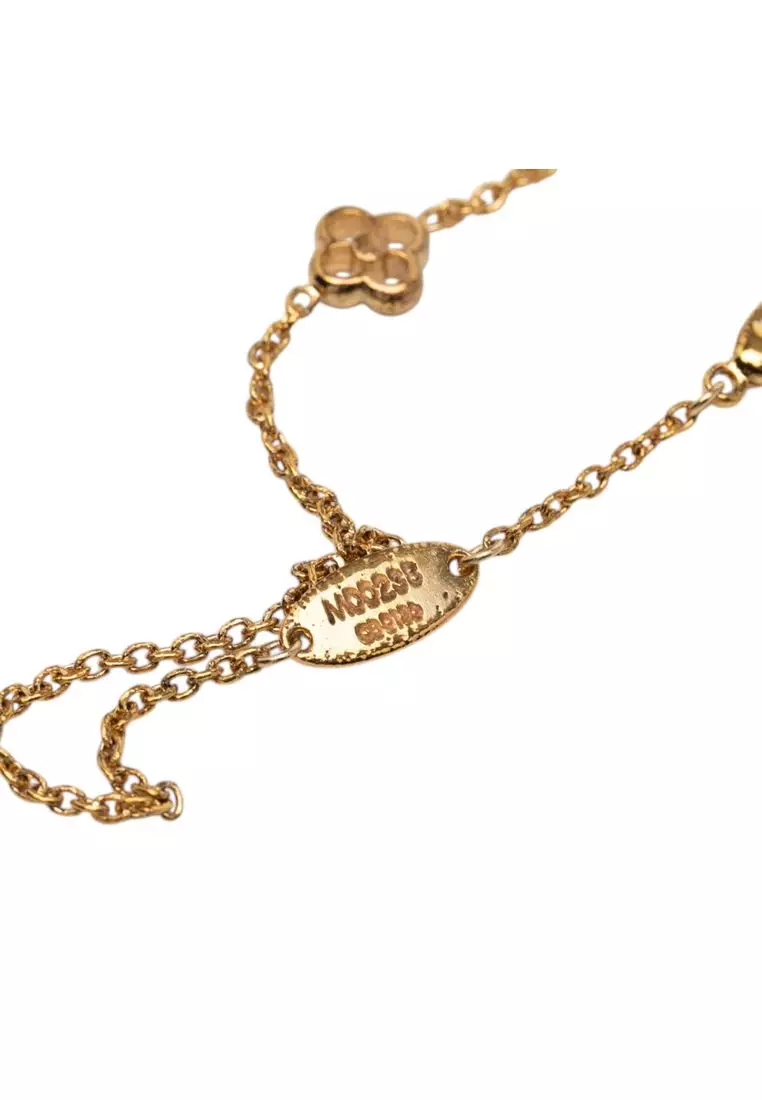 Pre-Loved Louis Vuitton Gold Plated Flower Full Necklace