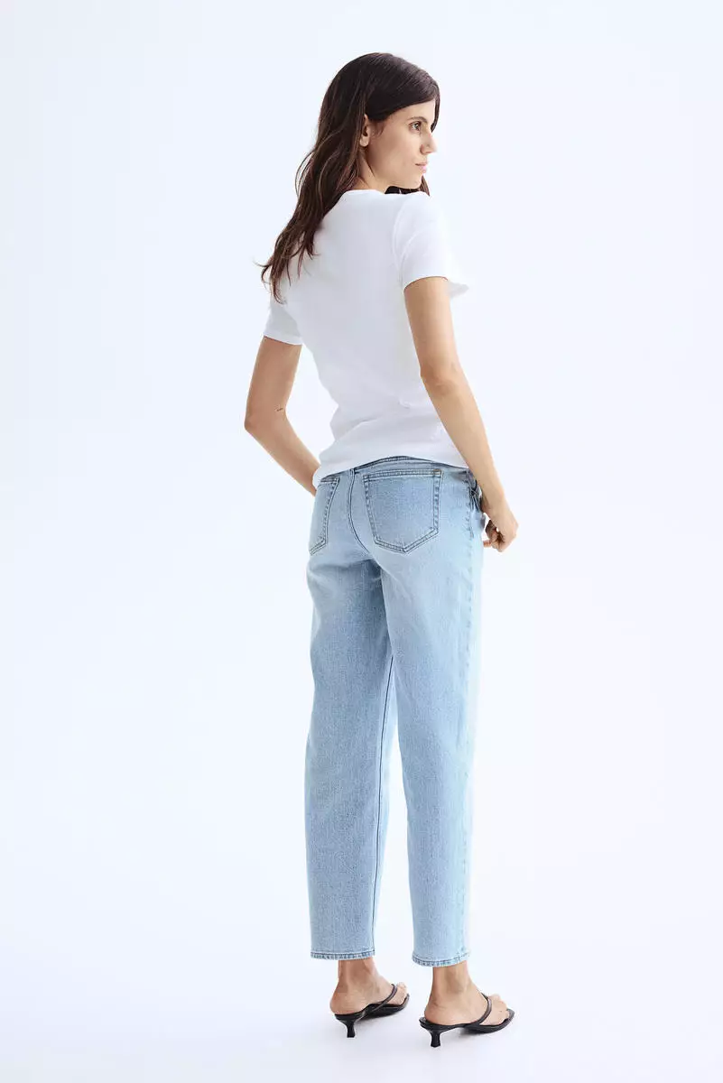 Buy H&M MAMA Straight Ankle Jeans 2024 Online ZALORA