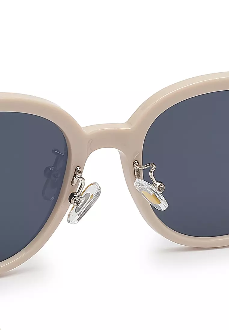 Unisex Fashion Sunglasses (Kacamata Hitam) - Krem / Abu-Abu