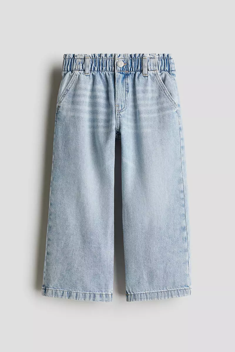 Wide Leg paper bag jeans