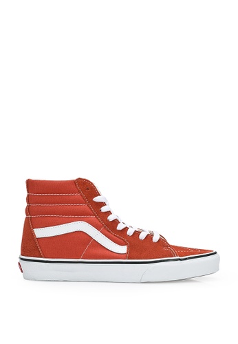 vans red and orange