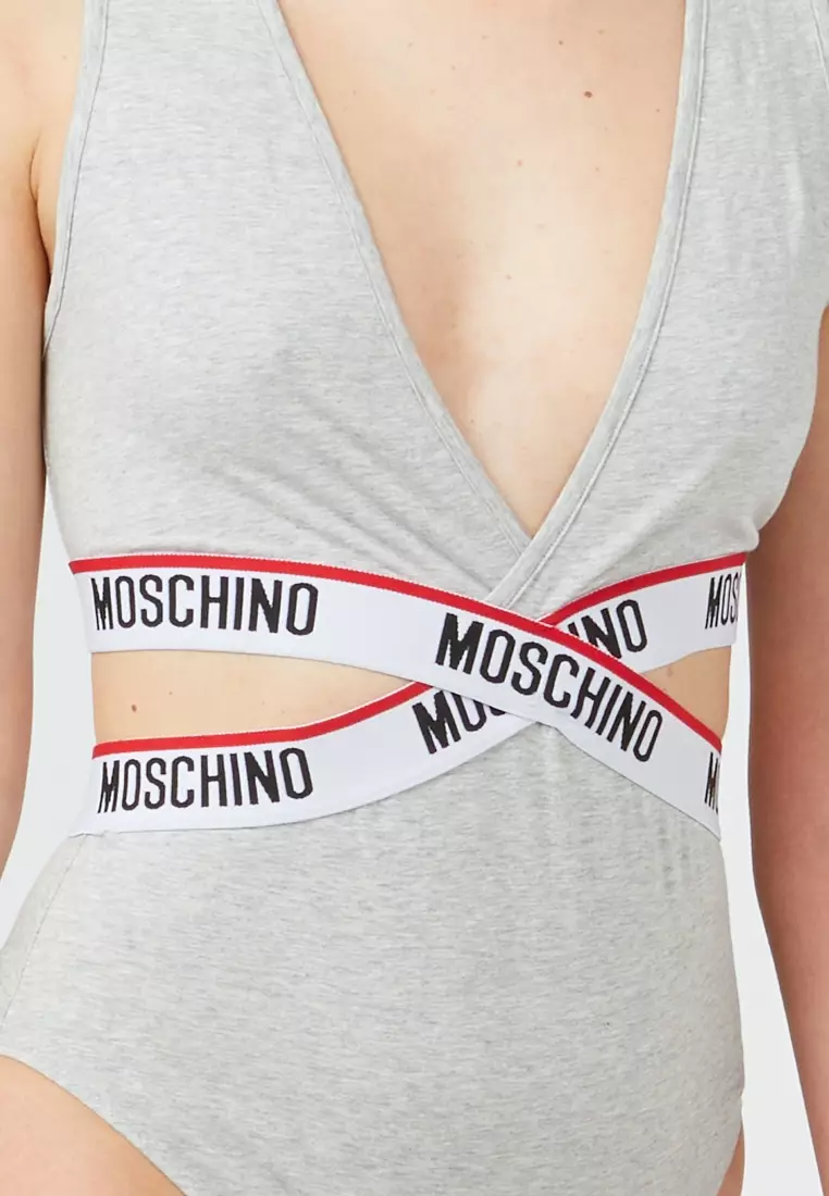 Moschino Underwear TRIANGLE - Triangle bra - grey/light grey 