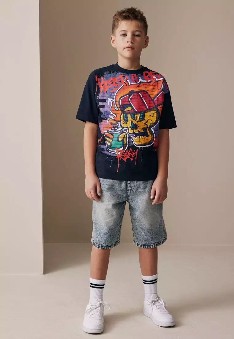 Relaxed Fit Short Sleeve Graphic T-Shirt