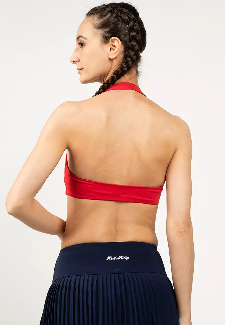 Ultra Soft Scrunch Halter Crop Bra