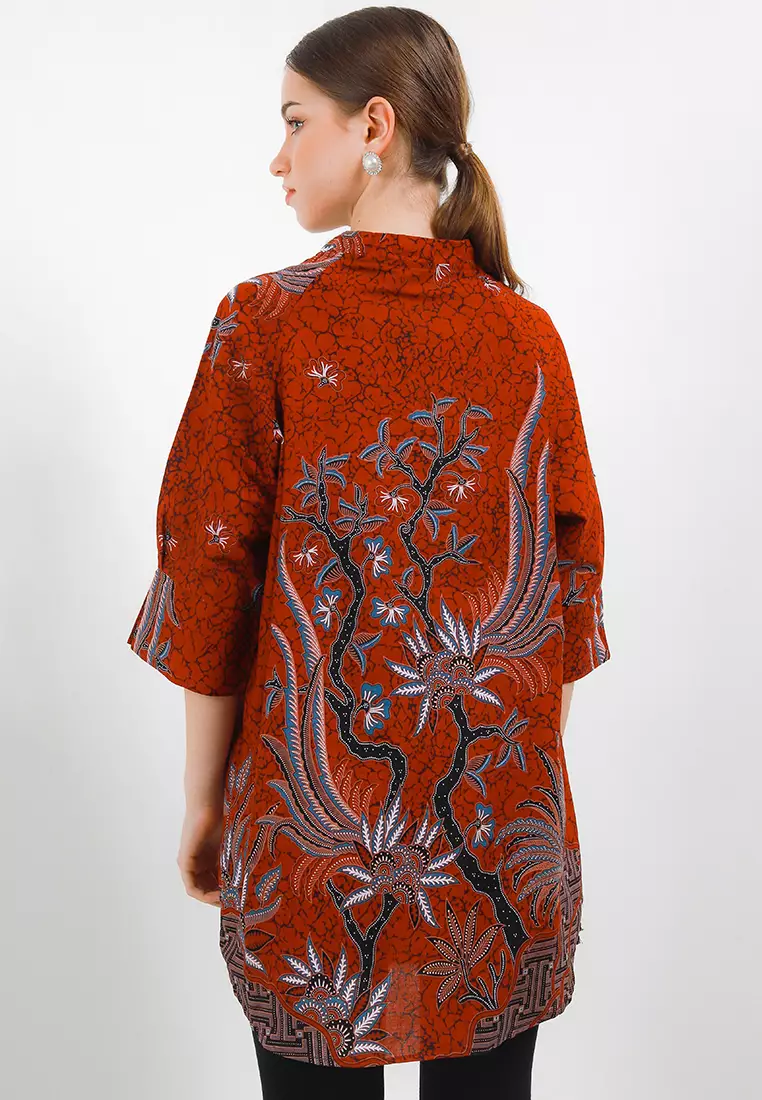 TUNIC Raglan Charming Henley 3/4-length Sleeves