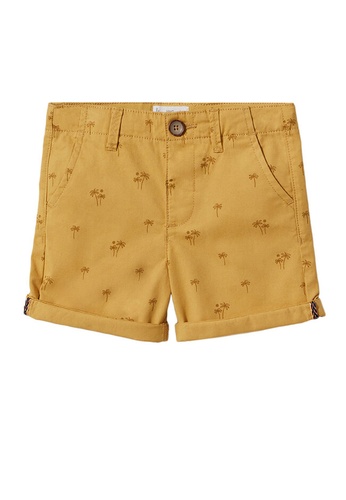 MANGO BABY yellow Printed Bermuda Shorts 75D52KA34CB354GS_1