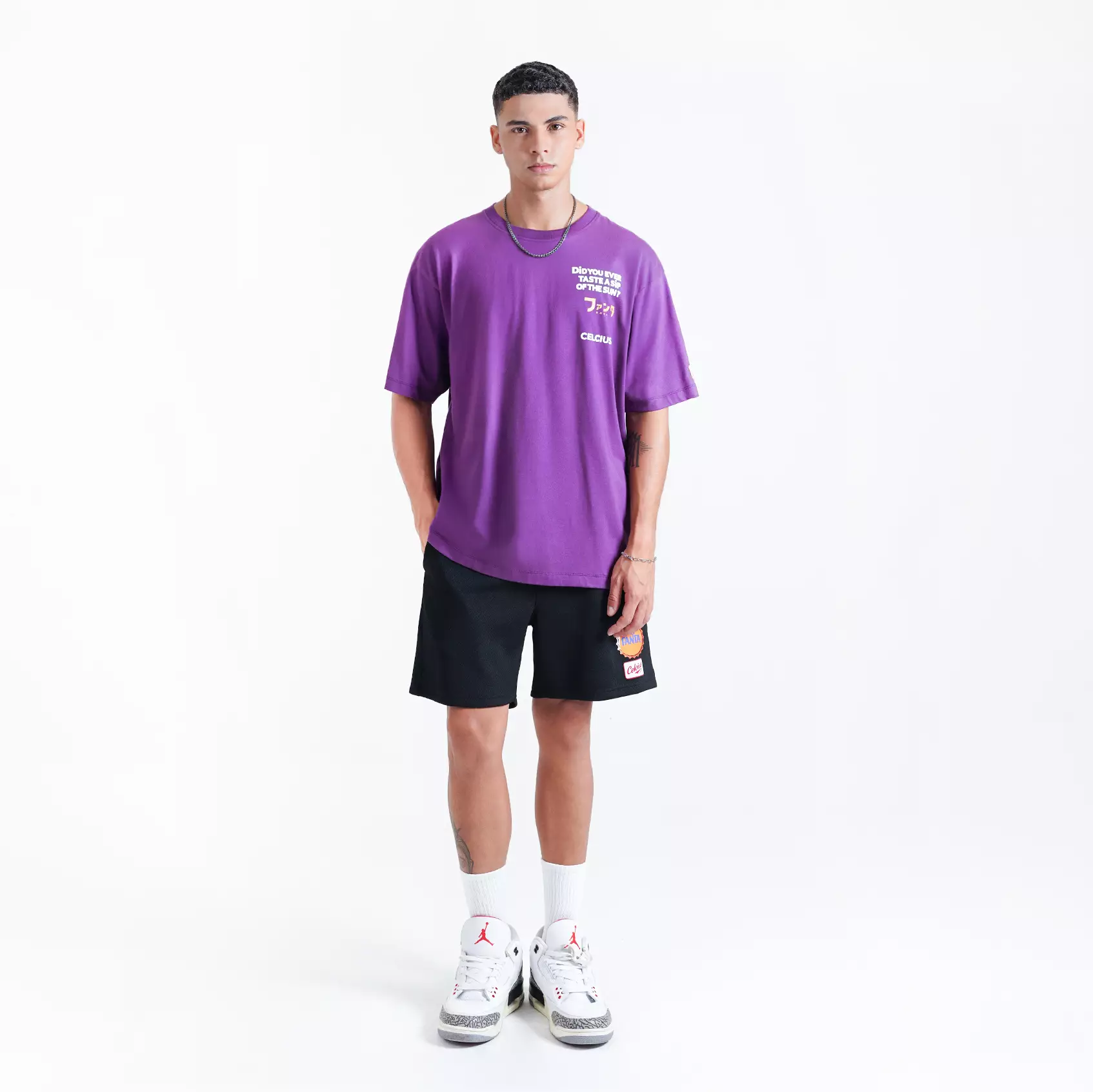 CELCIUS FANTA Carat of Bottle T-Shirt LIN001424C Ungu