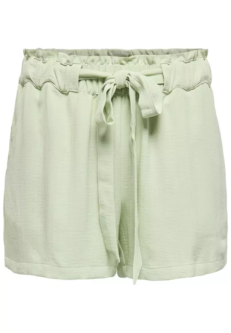 Miami High Waist Belt Shorts