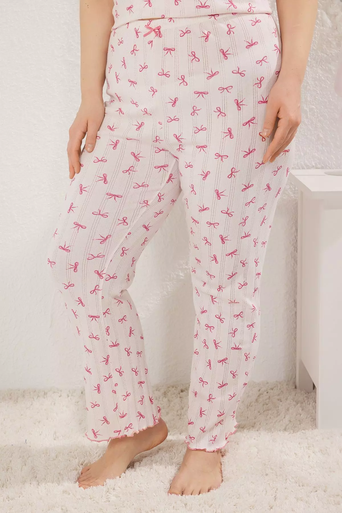 Ribbon print Pyjamas Set