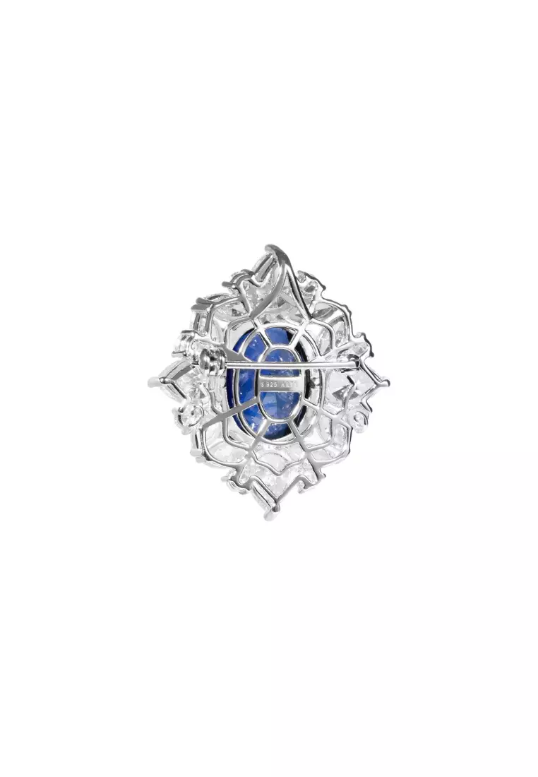 HERMOSA Sapphire Royal Blue Convertible Brooch
