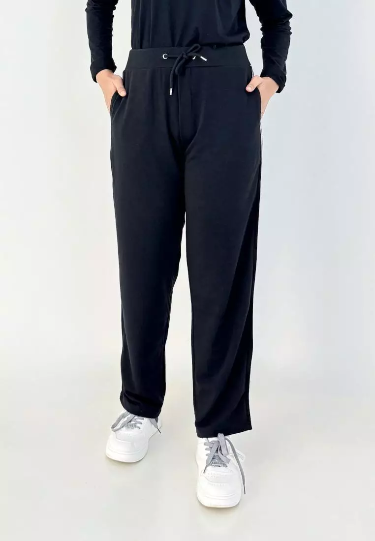 Sofia Sweatpants (Celana Panjang Training Olahraga Wanita) Hitam