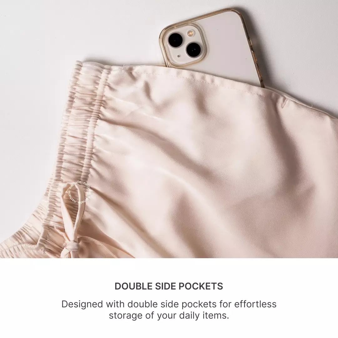 Nathalie Celana Panjang Satin NTC 3521 - Hitam