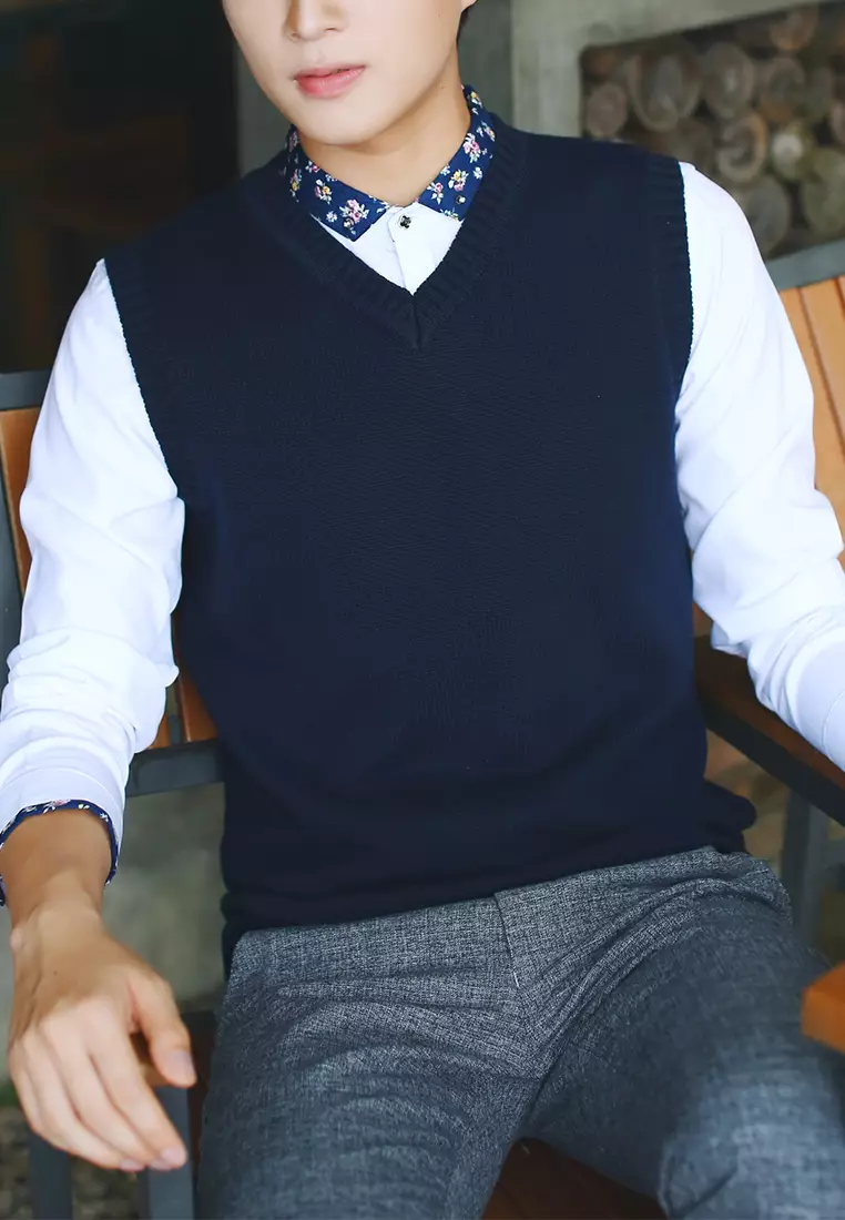 V-neck Casual Vest XH2019