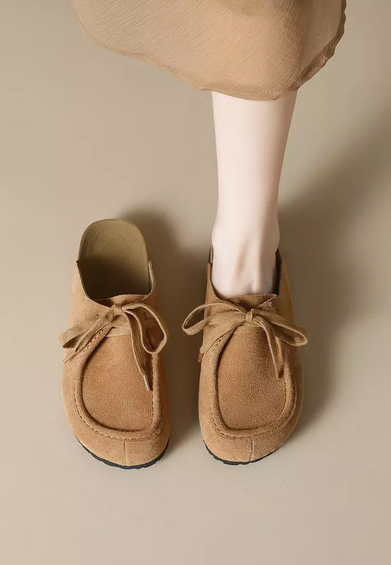 繫帶絨面勃肯鞋 WW959-23